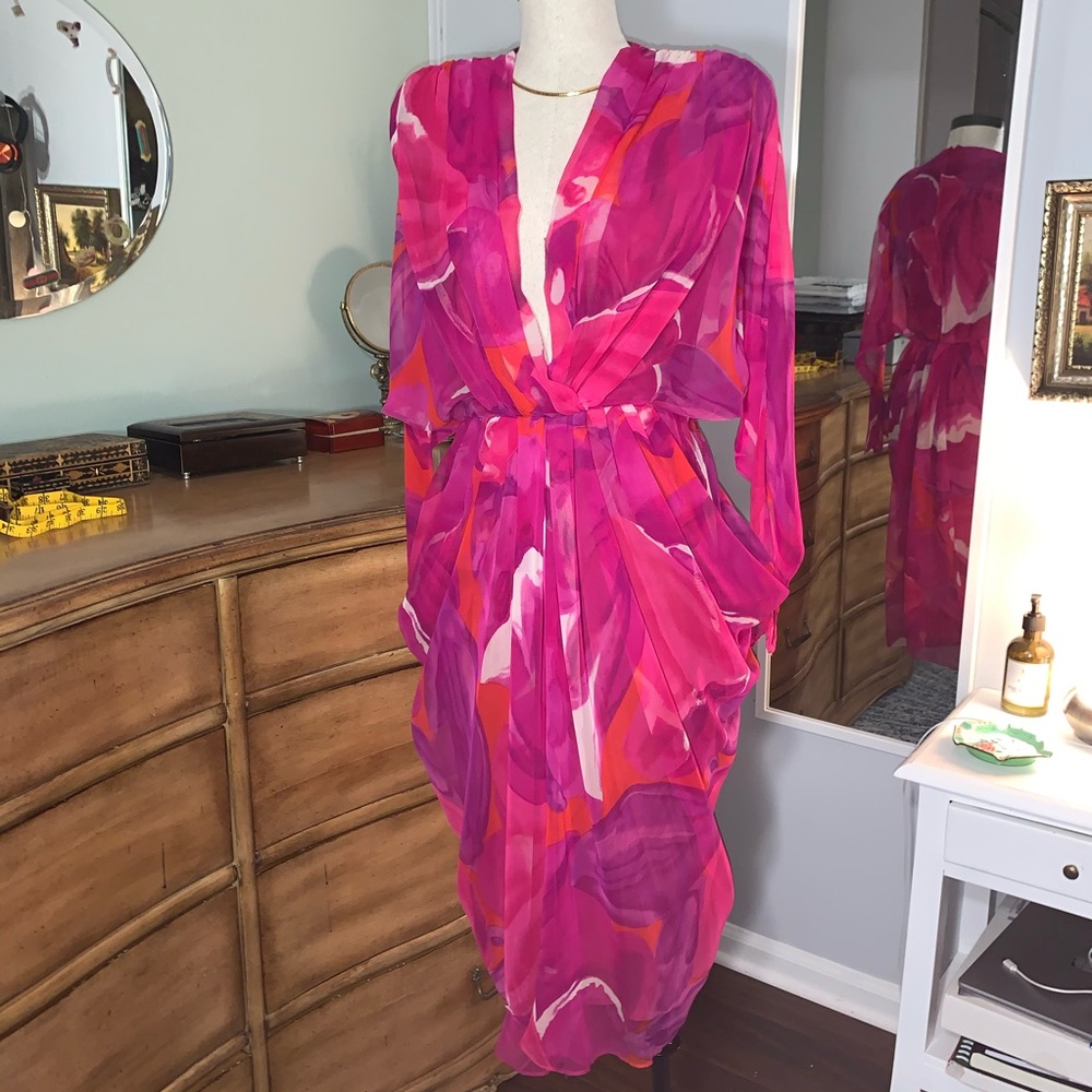 Sexy Floral Vintage Cocktail Dress!